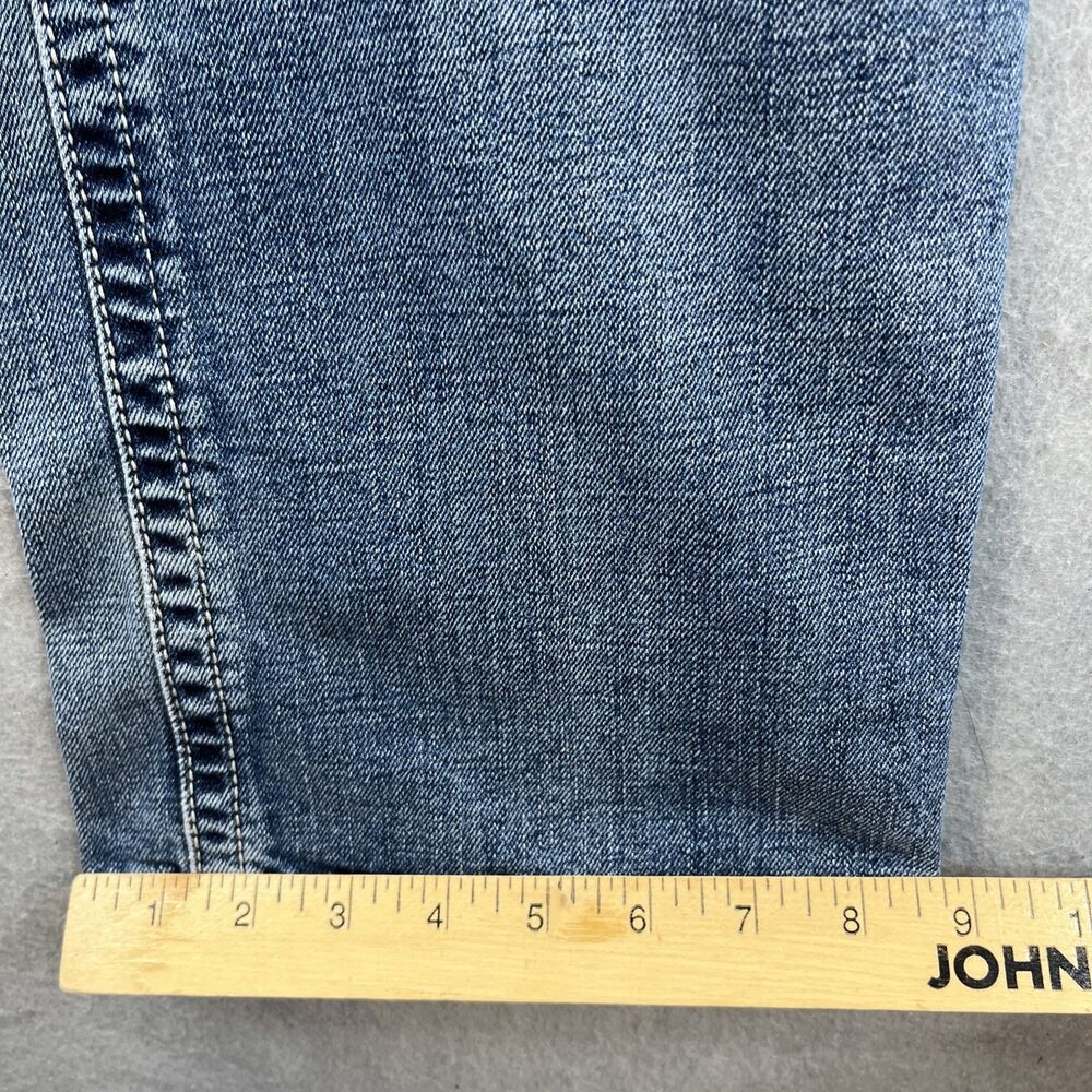 Ariat M7 Jeans Mens 35x32 Blue Rocker Straight Leg Denim Medium Wash Western - Picture 12 of 16